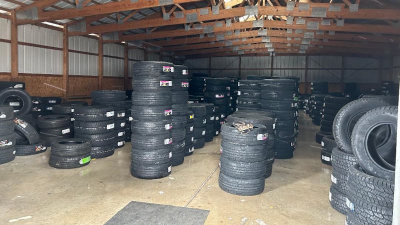 Tires in Attica, New York